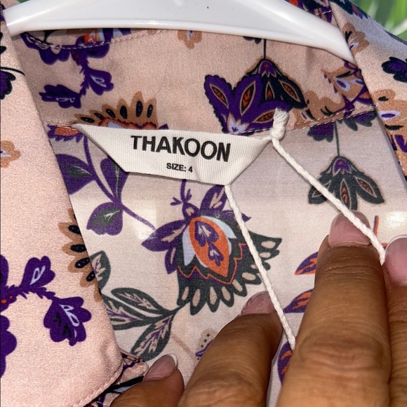 Thakoon Knee-Length Dress W Pockets cotton/silk - Picture 4 of 8